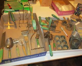 green kitchen  there is more green