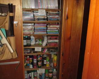 DVDs / house cleanig assorted