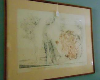 LIthograph by Anderle, 1967.