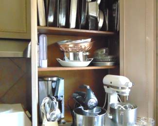 Stand mixers and other items (items sold separately).