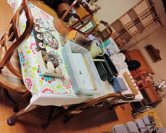 Dining table and chairs