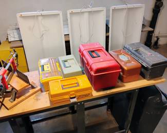 Tool boxes and work lights