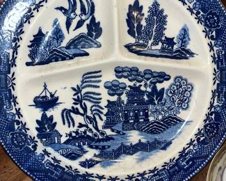 Japan Blue Willow Divided Plate