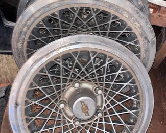 Vintage Chevrolet Spoked Wheel Covers