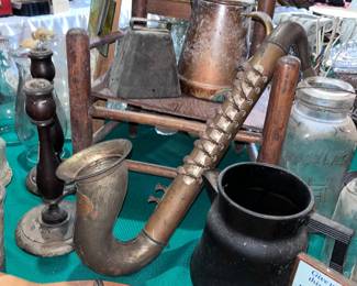 Antique Items And Saxophone Toys