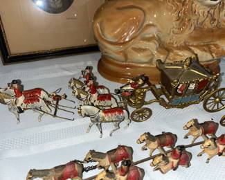 Cast Iron Horse And Buggy