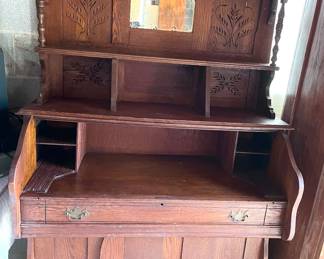 Antique Organ Converted To Writing Desk