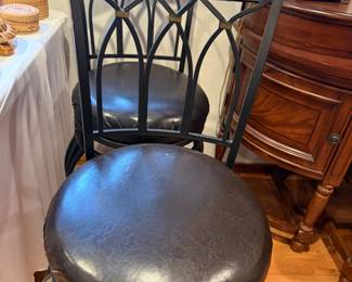 Pair of swivel stools