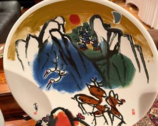 Set of 3 artist’s plates