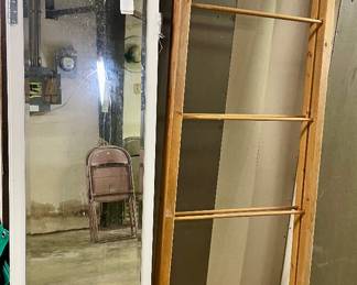 Mirrored Door Pair, Ladder Style Display