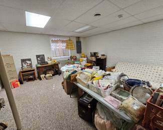 Downstairs ~ Lots of Misc. Items, Music related, Furniture and more.