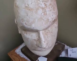 Head Sculpture on Stand