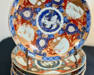 Vintage Imari plates