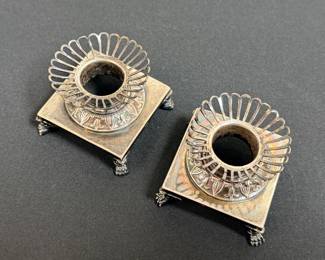 Silver candlesticks