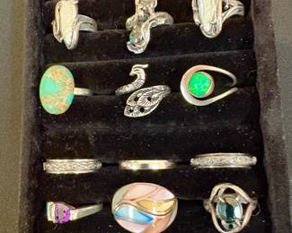 Sterling silver rings