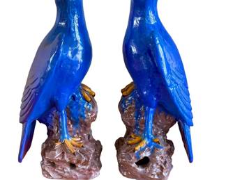 Pair Glazed Birds