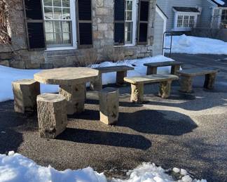 Stone Furniture, Stone Benches