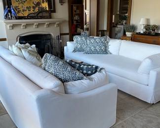 Restoration Hardware Sofa, White Sofa