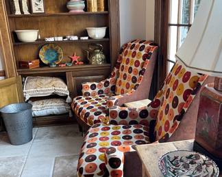 Upholsterd Chairs, Handmade Baskets