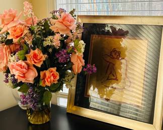 Print by Alfred Gockel 'Body Image' 21" square 