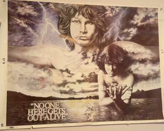 Jim Morrison poster 55" x 40"