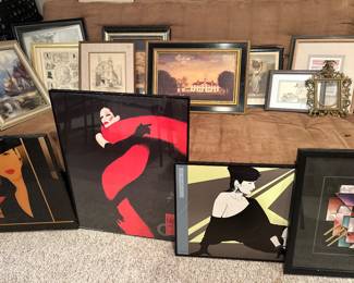 Print by Rene' Gruau's "Rouge et Nior"