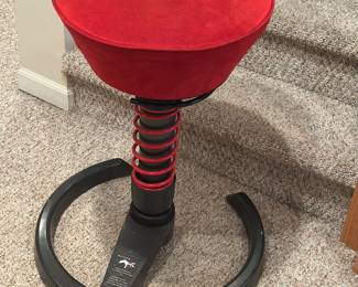 Red Aeris Swopper ergonomic stool