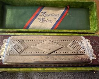 America's choice vintage harmonica in original box