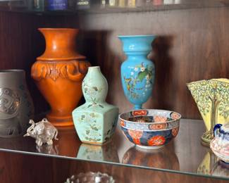 Small clear glass , handblown elephant 