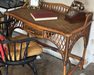 Rattan desk 