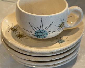 Franciscan starburst 1 coffee cup and saucers 