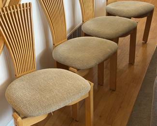 Totem fan back dining chairs ( Torsten Nilsen) Norway 