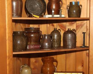 POTTERY FROM THE COLLECTION OF TRUITT MARTIN, DAWSON GA.