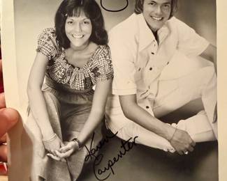 Karen and Richard Carpenter Autographed Photos