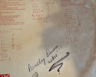 Alabama's Randy Owen Signature on LP