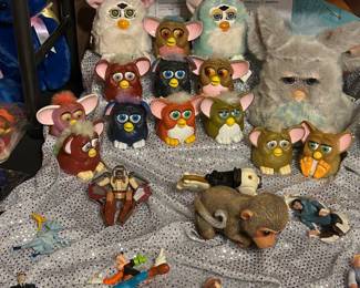 Huge Lot of Vintage Furby Toys