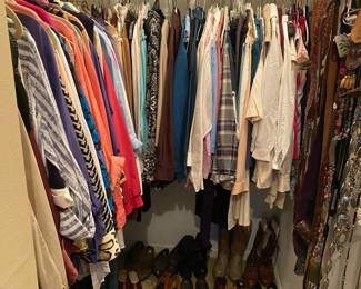 High end clothing and shoes 