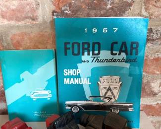 1957 Ford Car and Thunderbird Shop Manual, vintage auto repair book
