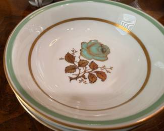 Baronet China Minerva pattern dinner plate close-up, Eschenbach Bavaria Germany