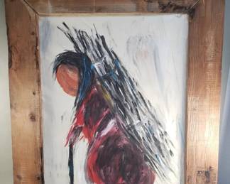 Signed oil painting on canvas