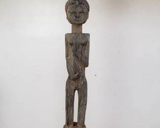 African carved wood statue