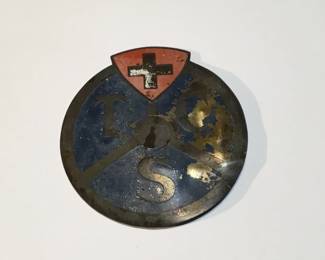 Antique Switzerland car club license plate topper