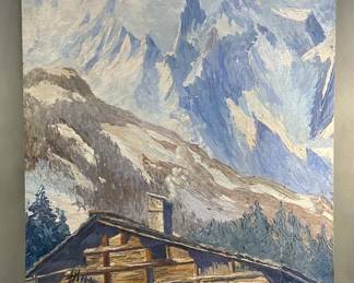 Signed Alfons Walde (1891-1958) oil on board