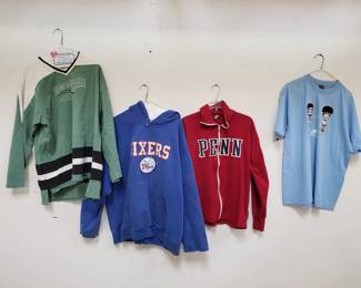 Bundle of clothes – sweaters and t-shirts