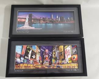 Pair of Studio 500 New York 3D pop art
