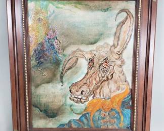 Signed painting on artist board