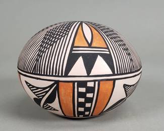 Signed hand painted Navajo vase