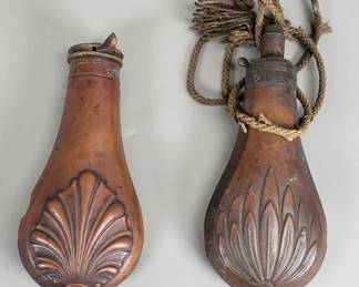  Pair of Civil War-era gun powder flasks