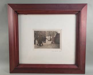 Framed vintage photograph
