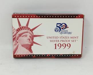 1999 United States mint silver proof set